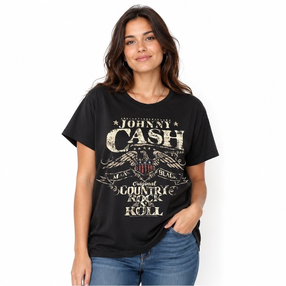 Johnny Cash Band Tee Shirt by Zion